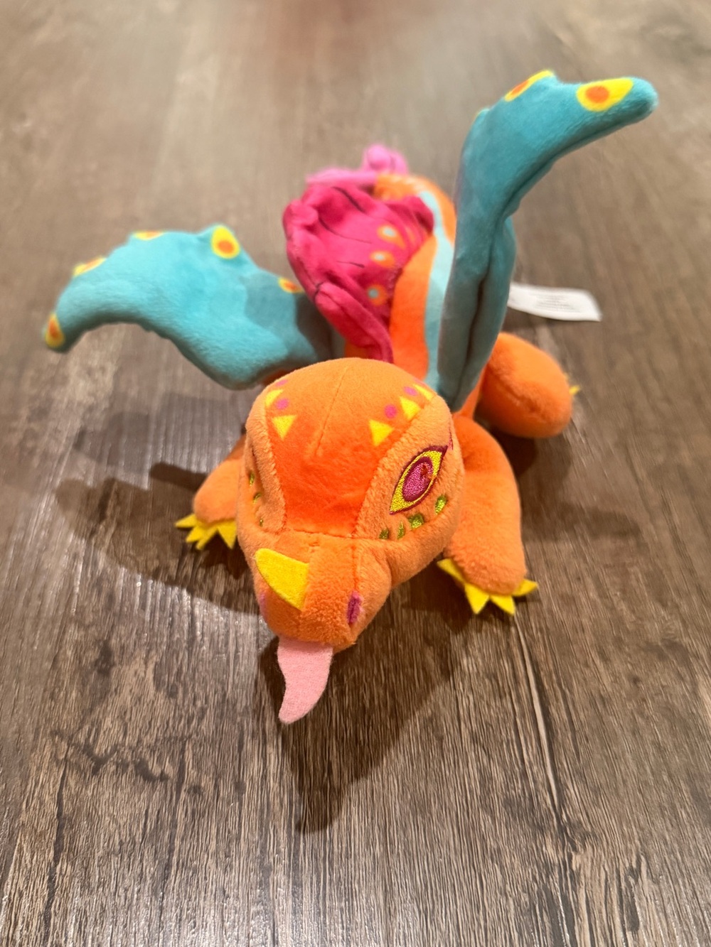Disney Parks Pixar Coco Alebrije Lizard Dragon Magnetic Shoulder Pal Plush
